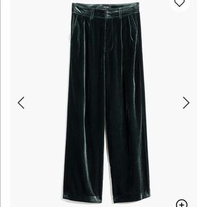 Madewell Smokey spruce pelted full length pants